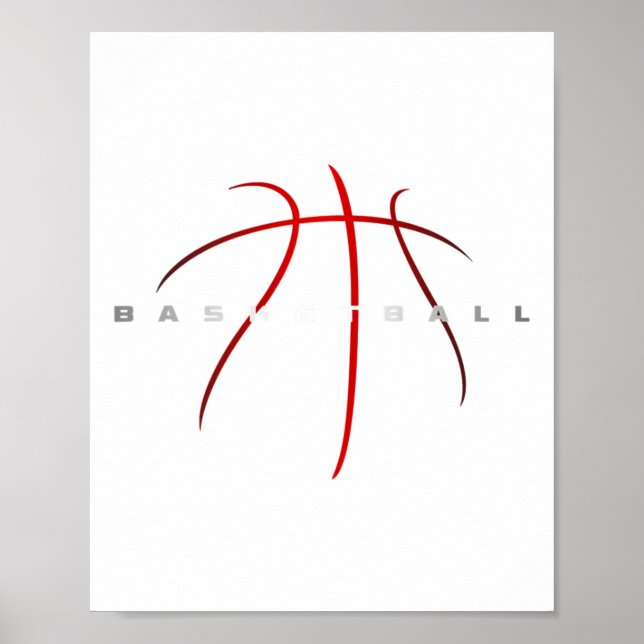 Basketbollapparat - Basketbal Art Poster (Framsidan)
