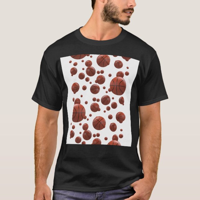 Basketbollar T Shirt (Framsida)