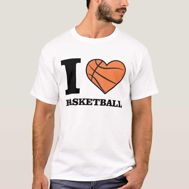 Basketbolldesign T Shirt (Framsida)