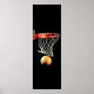 Basketbolldörr Poster unik modern idrottskonstrukt