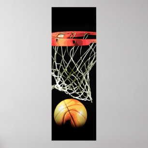 Basketbolldörr Poster unik modern idrottskonstrukt