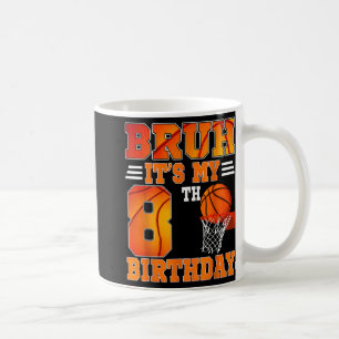 Basketbollens åttonde födelsedagstema, 8 år kaffemugg