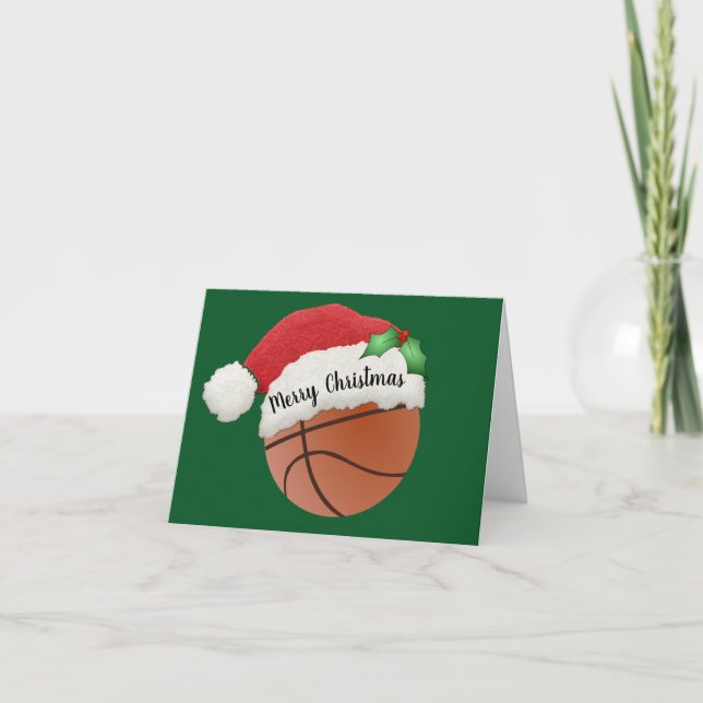 Basketbollens design - julkort kort (Framsida)
