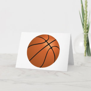 Basketbollens hälsningskort kort