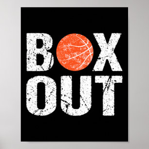 Basketbollens kassaskåda ut med Novelty-gåva Poster
