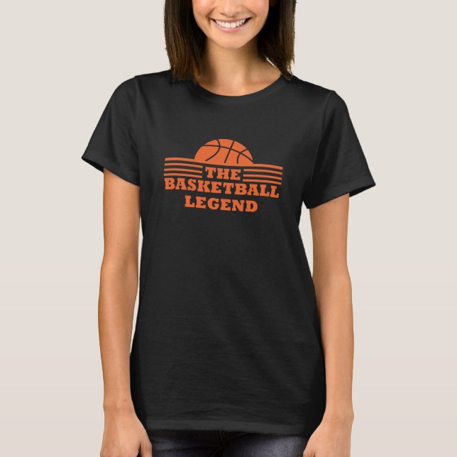 Basketbollens legend orange boll t shirt (Framsida)