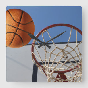 Basketbollens poängpunkter, fyrkantig klocka