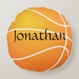 Basketbollens runda fyllning rund kudde