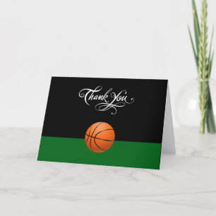 Basketbollens tema - tackkort för företag