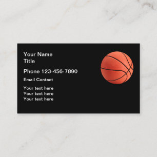 Basketbollens tematkontakt visitkort
