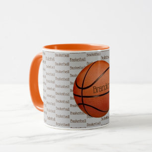Basketbollens textredigeringskopia Mugg