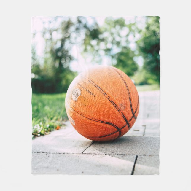 Basketbollgåva Fleecefilt (Framsidan)