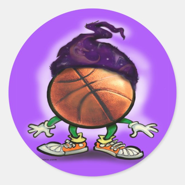 Basketbollguiden Runt Klistermärke (Framsida)