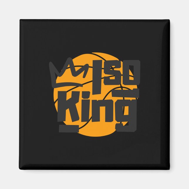 Basketbollisolering Kung One Man Show Magnet (Framsidan)