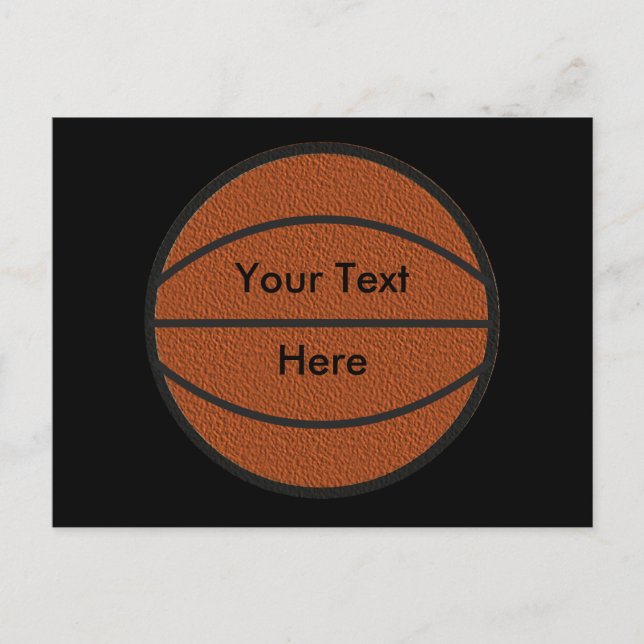 Basketbollkort Vykort (Framsida)