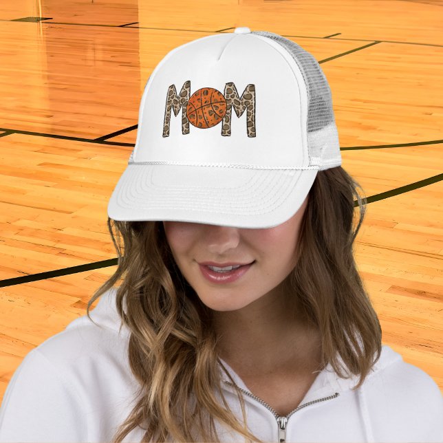 Basketbollmamma Leopardtryck Keps (Skapare uppladdad)