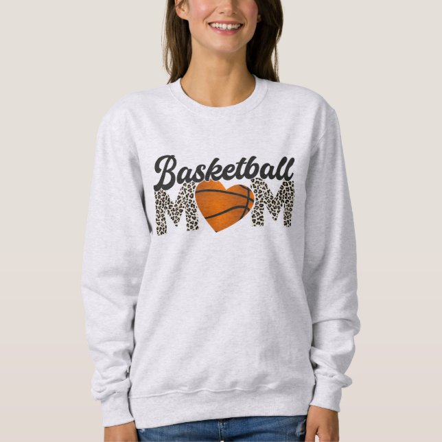 Basketbollmamma-sweatshirt T Shirt (Framsida)