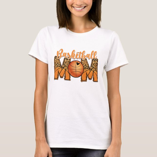 Basketbollmamma  t shirt (Framsida)