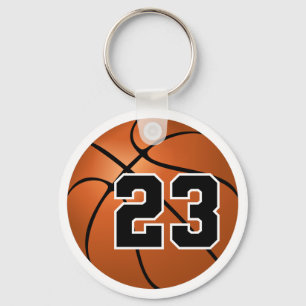 Basketbollnummer 23 nyckelring