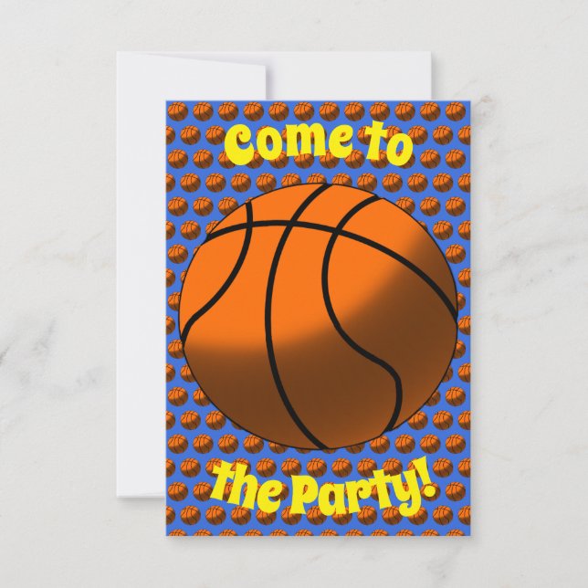 Basketbollpartiets inbjudan (Framsida)