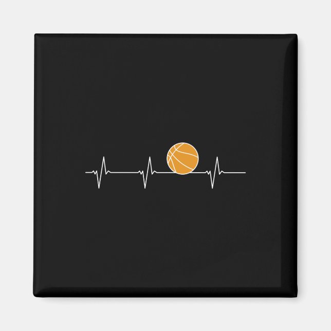 Basketbollpuls - Boll Ecg-puls för Fläkt Magnet (Framsidan)