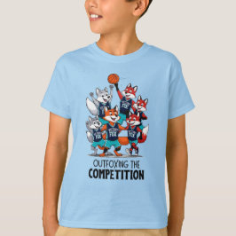 Basketbollrävar som överskuggar konkurrensorganen t shirt