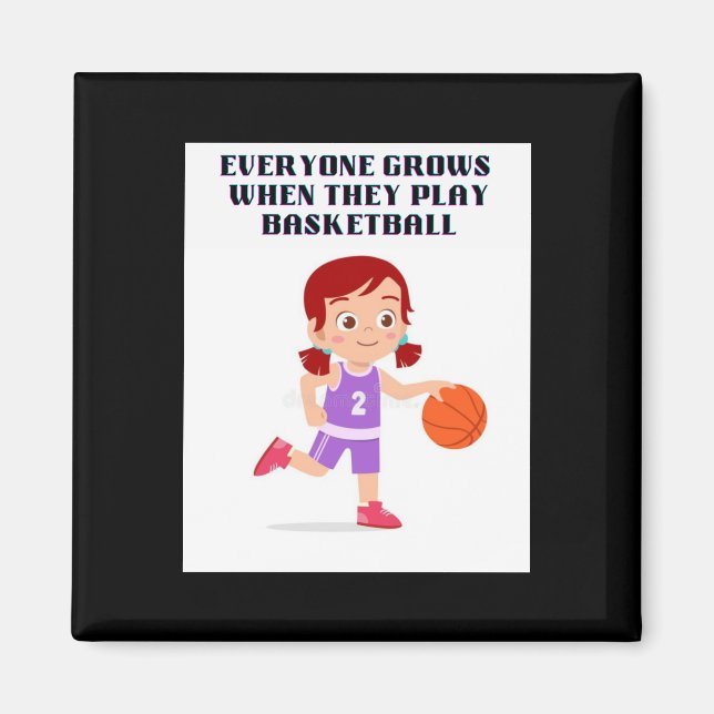 Basketbollsamlingar 1 magnet (Framsidan)