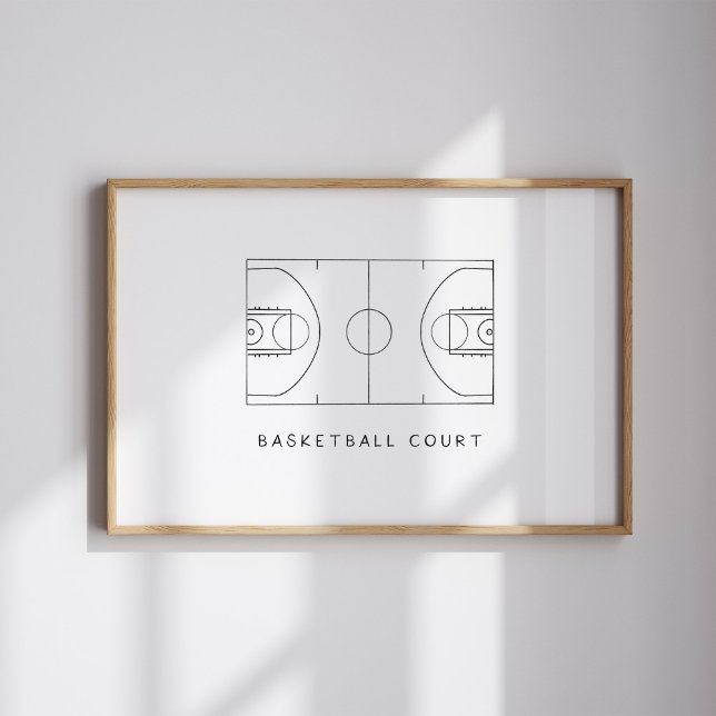Basketbollsdomstolen poster (Skapare uppladdad)