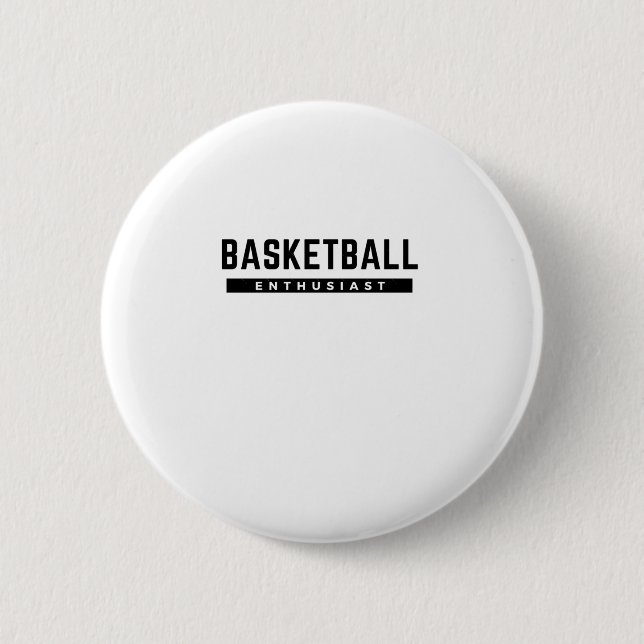 Basketbollsentusiast  knapp (Framsida)