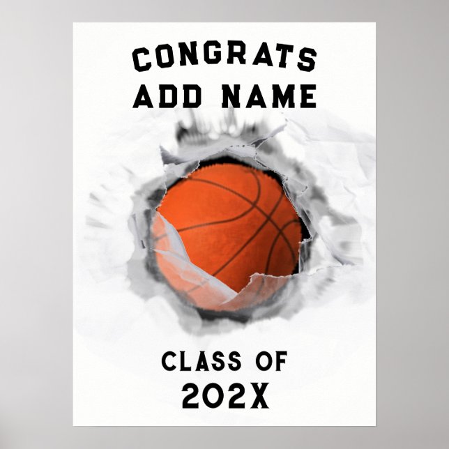 Basketbollsexamen 2023 poster (Framsidan)