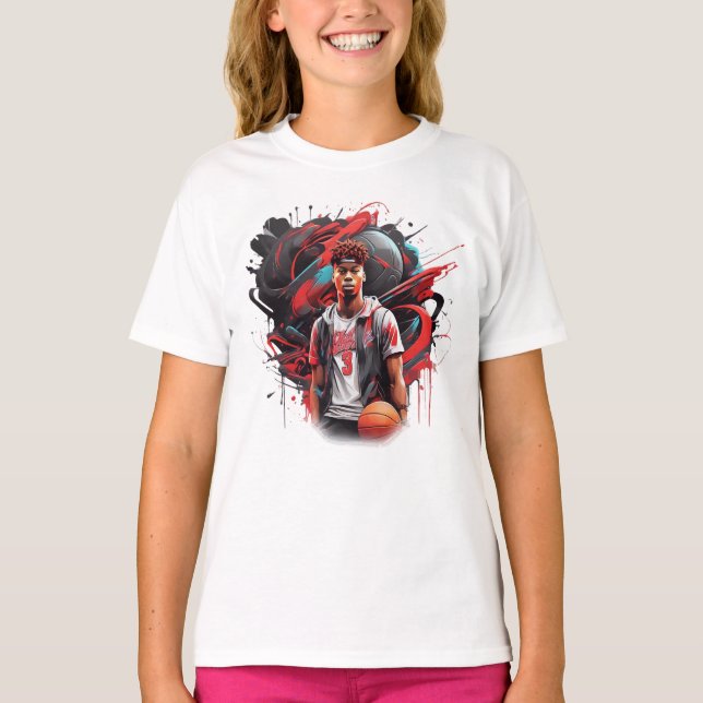 Basketbollsfejder T Shirt (Framsida)