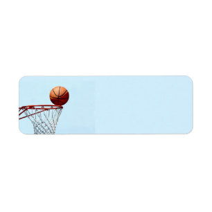 Basketbollsföregripande Returadress Etikett