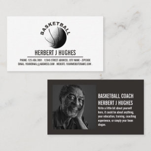 Basketbollsikon, Basketball Player, Coach, Photo Visitkort