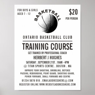 Basketbollsikon, Basketbollkurser Poster