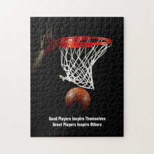 Basketbollsinspirationsoffertspelare Pussel