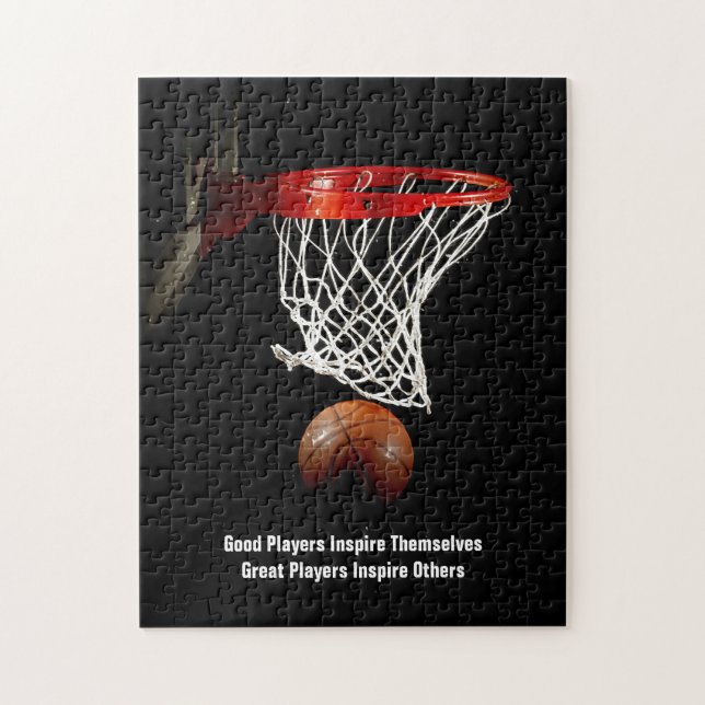 Basketbollsinspirationsoffertspelare Pussel (Vertikal)
