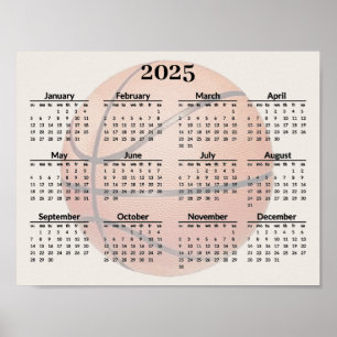 Basketbollskonstruktion 2025 - Poster kalender