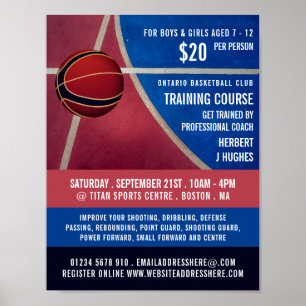 Basketbollskonstruktion, Basketballkurs Poster