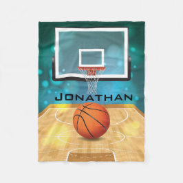 Basketbollskonstruktion Blankett Fleecefilt
