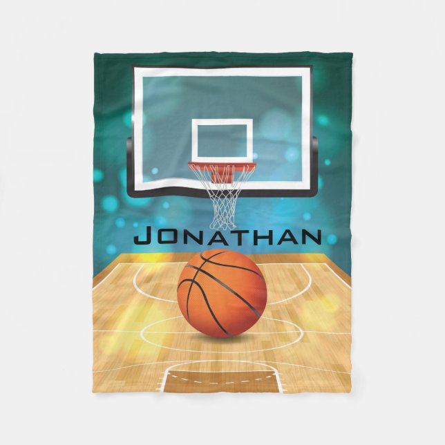 Basketbollskonstruktion Blankett Fleecefilt (Framsidan)