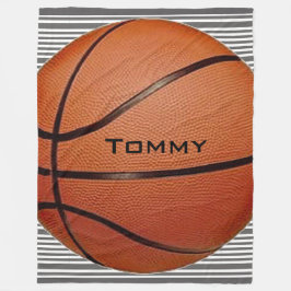 Basketbollskonstruktion Blankett Fleecefilt