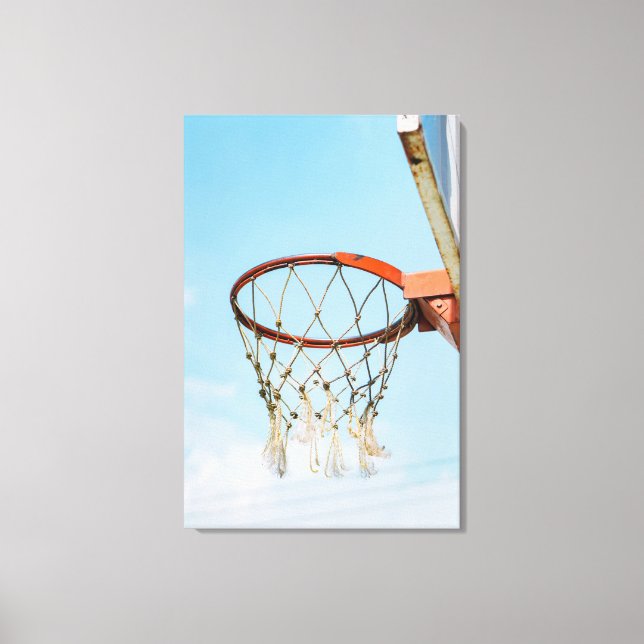 Basketbollskonstruktion Canvastryck (Framsida)