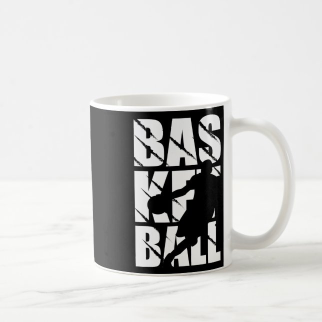 Basketbollskonstruktion för basketspelare och Bask Kaffemugg (Höger)