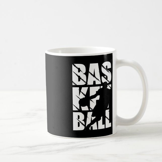 Basketbollskonstruktion för basketspelare och bask kaffemugg (Höger)