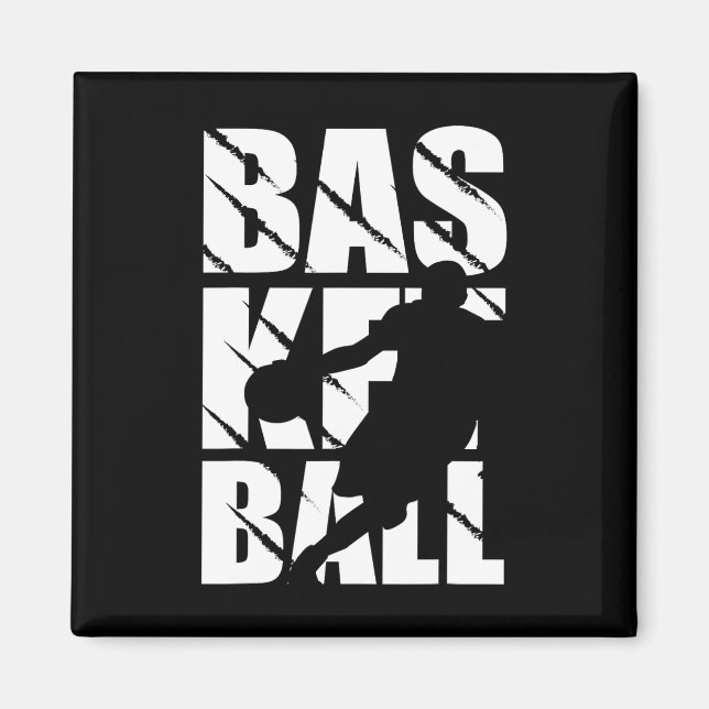 Basketbollskonstruktion för basketspelare och Bask Magnet (Framsidan)