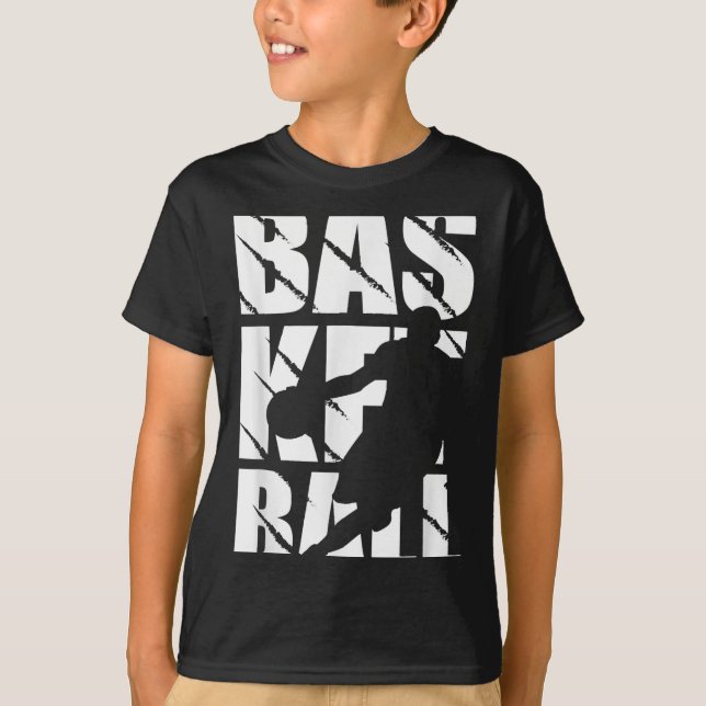Basketbollskonstruktion för basketspelare och Bask T Shirt (Framsida)