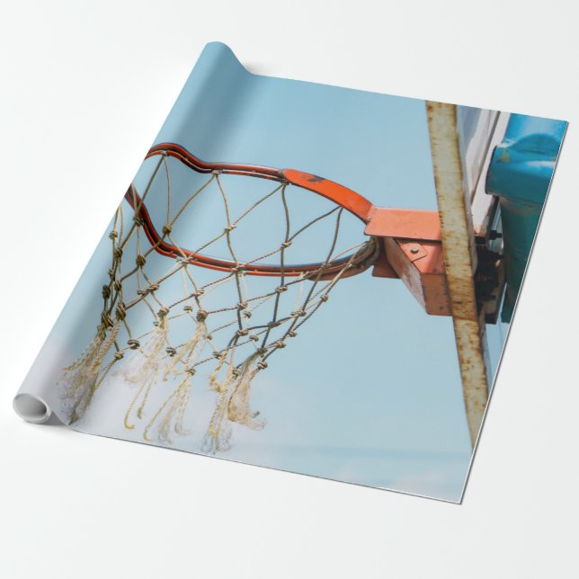 Basketbollskonstruktion Presentpapper (Utrullad)