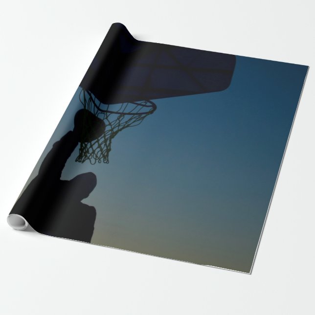 Basketbollskonstruktion Presentpapper (Utrullad)