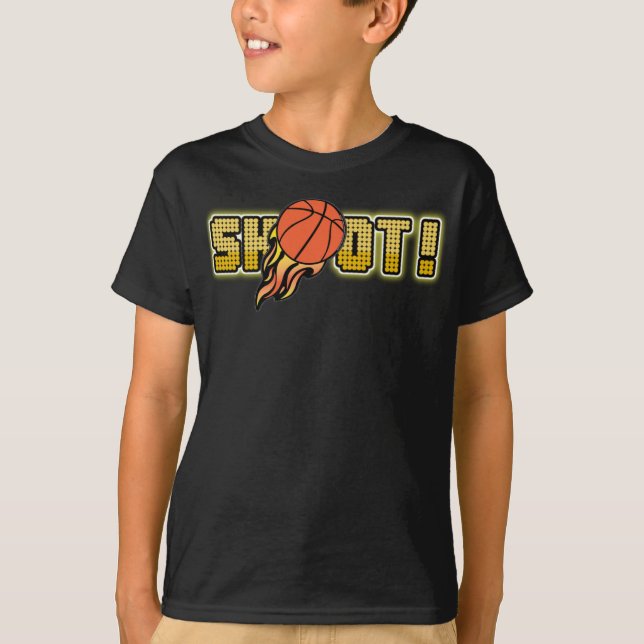 Basketbollskott T Shirt (Framsida)