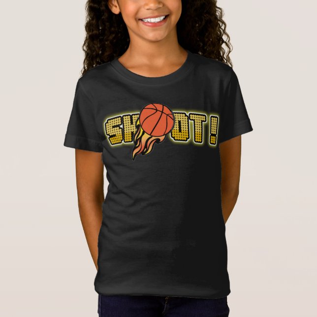 Basketbollskott T Shirt (Framsida)